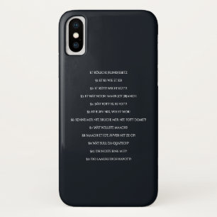 Cologne Basic Law - Cologne Cologne Cologne Cologn iPhone X Case