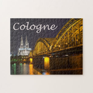 Cologne Cathedral at Night, Germany Jigsaw Puzzle