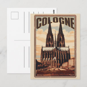 Cologne Cathedral, Köln germany holiday Postcard