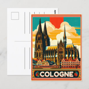 Cologne Cathedral, Köln germany holiday Postcard