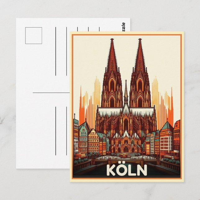 Cologne Cathedral, Köln germany holiday Postcard (Front/Back)