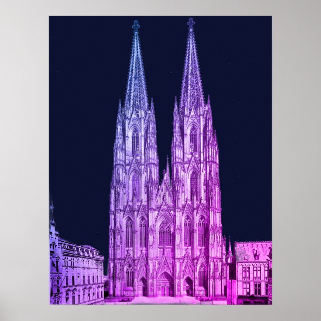 Cologne cathedral Kölner Dom Cologne Köln Colonia Poster (Front)