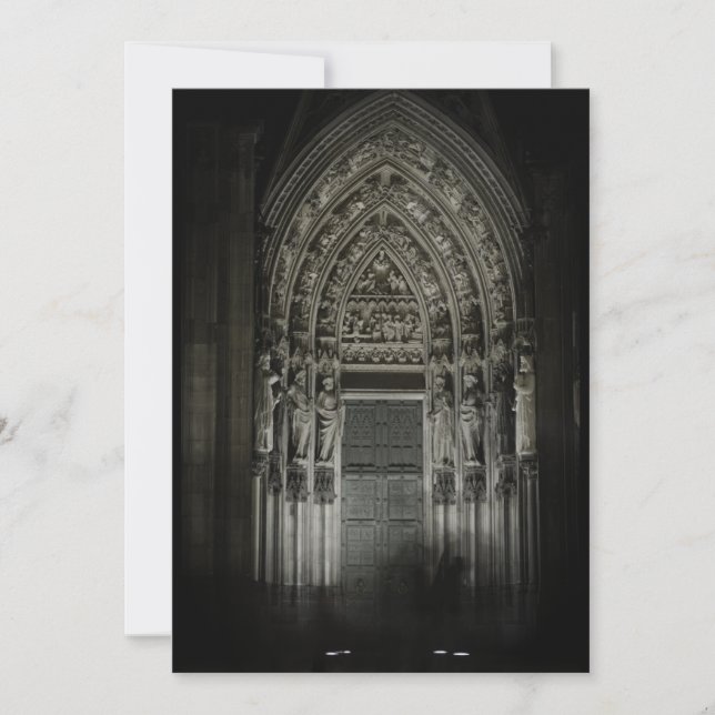 Cologne Cathedral Portal Thank You Card (Front)