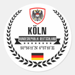 Cologne Classic Round Sticker