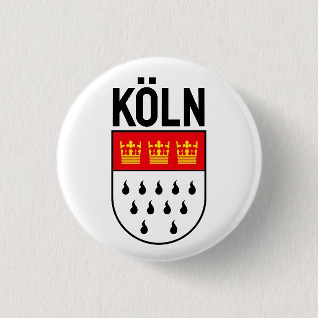 Cologne coat of arms (Germany) 3 Cm Round Badge (Front)