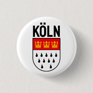 Cologne coat of arms (Germany) 3 Cm Round Badge