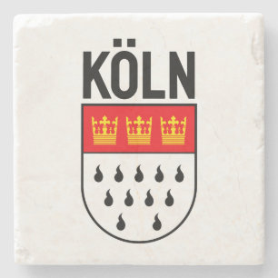 Cologne coat of arms (Germany) Stone Coaster