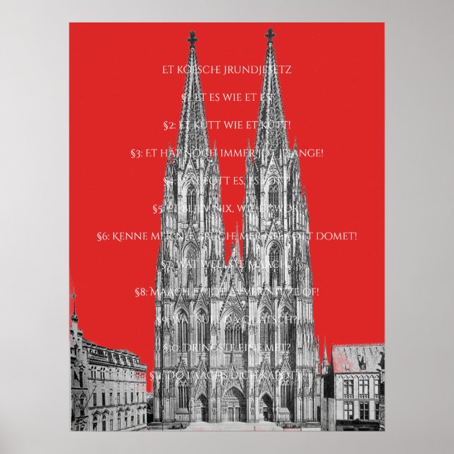 Cologne Dome Cologne Cologne The Cologne Basic Law Poster (Front)
