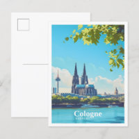 Cologne Germany Art Vintage Travel
