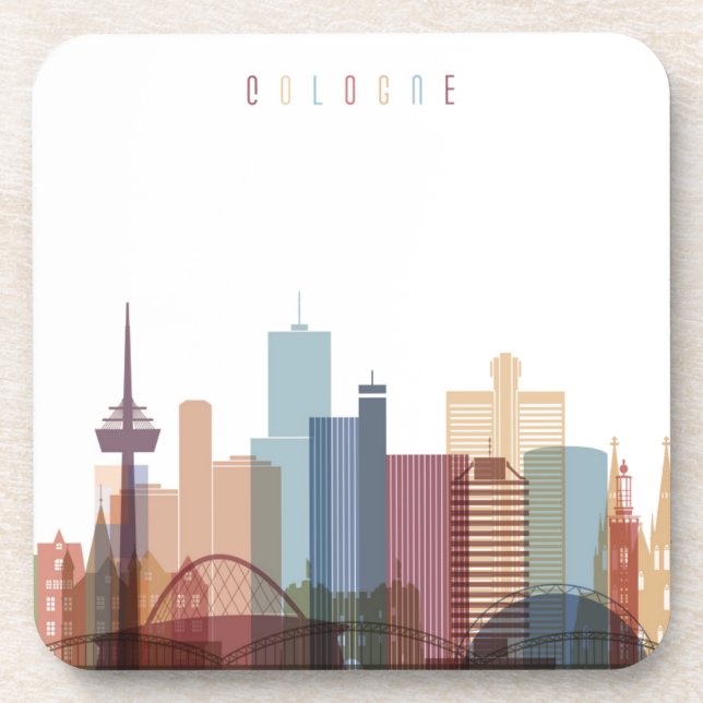 Cologne, Germany | City Skyline Coaster (Front)