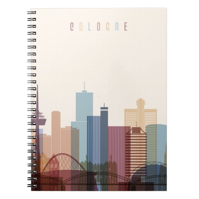 Cologne, Germany | City Skyline Notebook (Front)