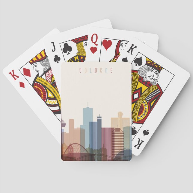 Cologne, Germany | City Skyline Playing Cards (Back)