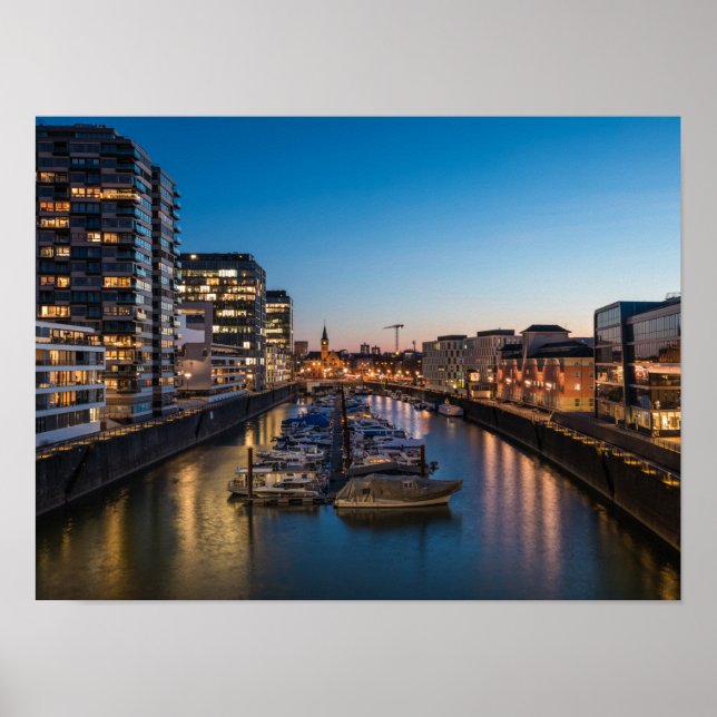 Cologne Germany Harbor Poster (Front)