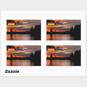 Cologne Germany Rectangular Sticker