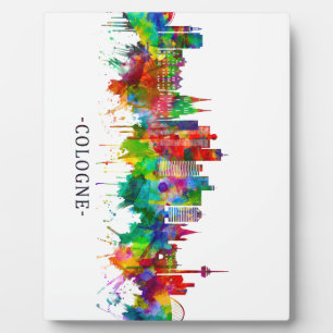 Cologne Germany Skyline Plaque