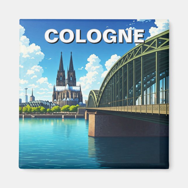 Cologne Germany Travel Magnet (Front)