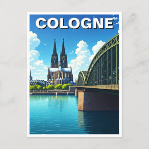 Cologne Germany Travel Postcard