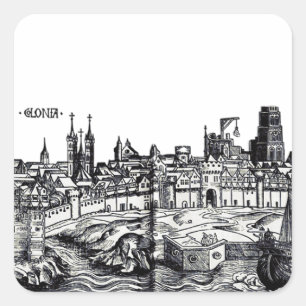 Cologne in North Rhine Westphalia Square Sticker