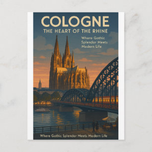 Cologne (Köln), Germany Travel Postcard