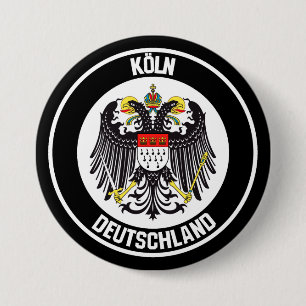 Cologne Round Emblem 7.5 Cm Round Badge