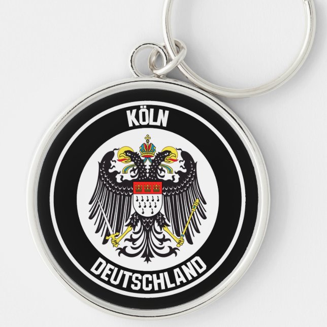 Cologne Round Emblem Key Ring (Front)