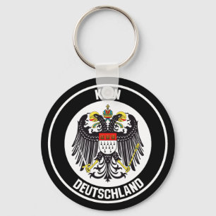 Cologne Round Emblem Key Ring