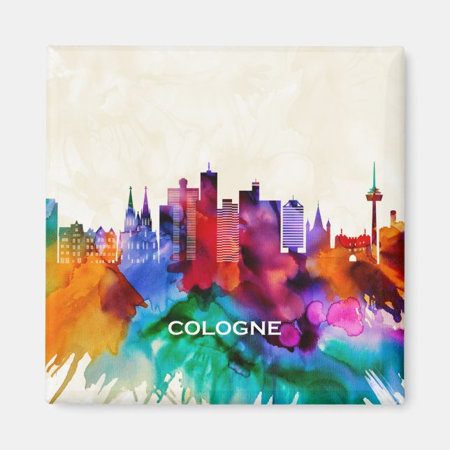 Cologne Skyline Magnet (Front)