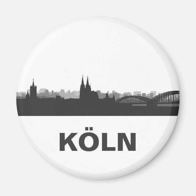 Cologne Skyline refrigerator Magnet (Front)