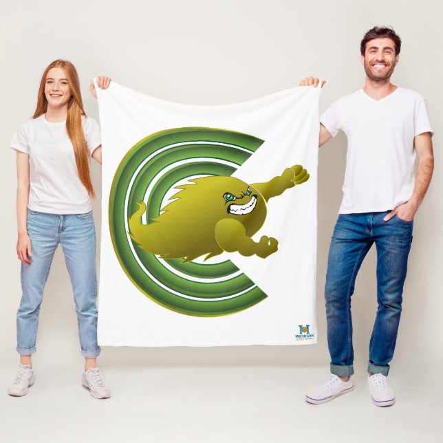 Coloma Comets #2 Fleece Blanket (In Situ)