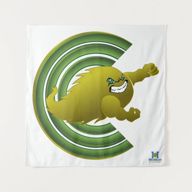 Coloma Comets #2 Tapestry (Front)