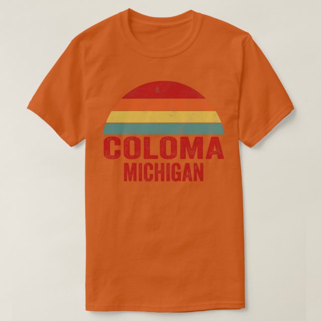 Coloma Michigan T-Shirt (Design Front)