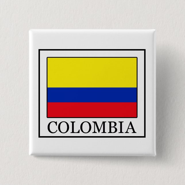 Colombia 15 Cm Square Badge (Front)