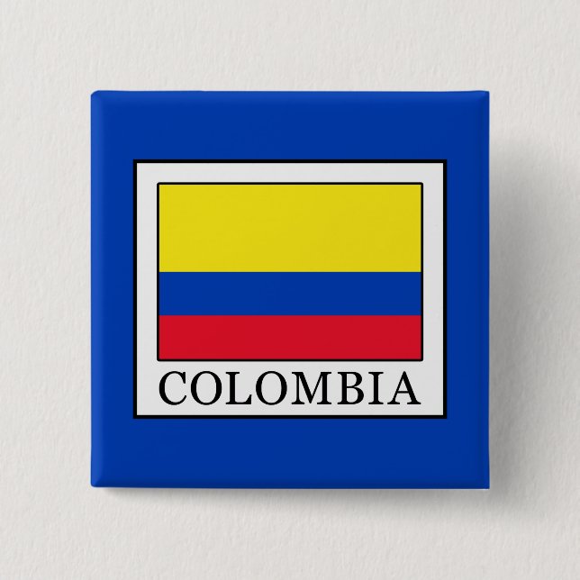 Colombia 15 Cm Square Badge (Front)