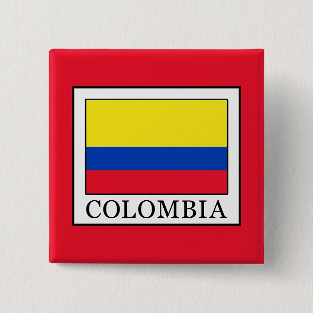 Colombia 15 Cm Square Badge (Front)