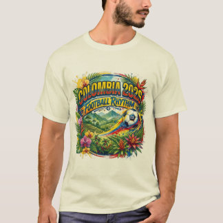 Colombia 2026 Football Rhythm Soccer Game T-Shirt