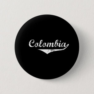 Colombia 6 Cm Round Badge