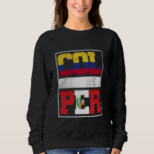 Colombia and Peru Mix Colombian Peruvian Roots Sweatshirt