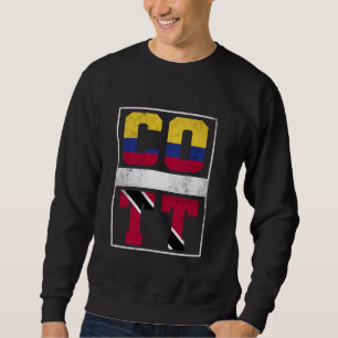 Colombia and Trinidad Mix Colombian Trinidadian Ro Sweatshirt