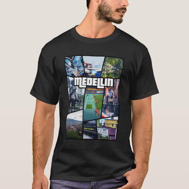 Colombia Antioquia Medellin City Tee South America (Front)