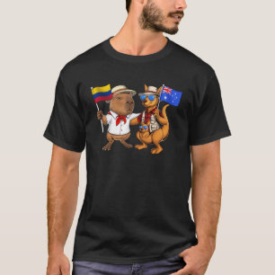 Colombia Australia Roots Colombian Flag Proud Aust T-Shirt