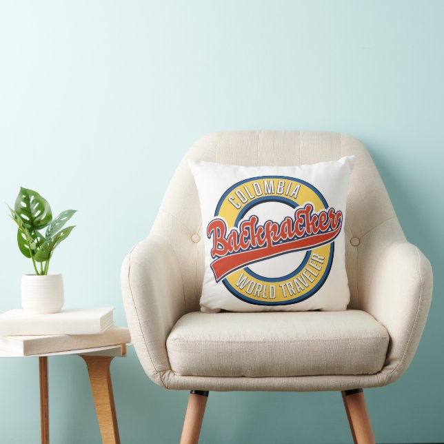 Colombia backpacker world traveller cushion (Chair)