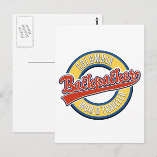 Colombia backpacker world traveller postcard
