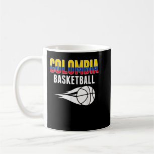 Colombia Basketball Fans Jersey Colombian Flag Spo Coffee Mug