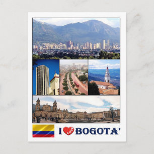 Colombia - Bogotà - I Love - Postcard