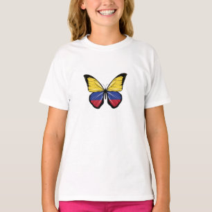 Colombia Butterfly Flag T-Shirt