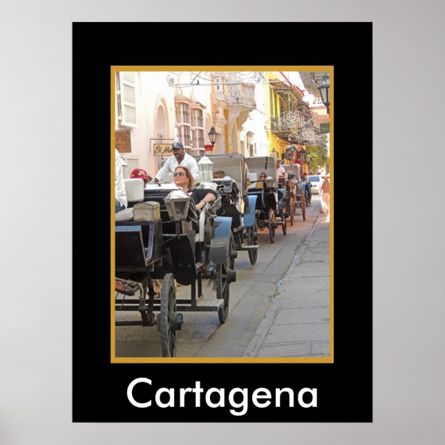 Colombia-Carriage Ride in Cartagena Poster (Front)