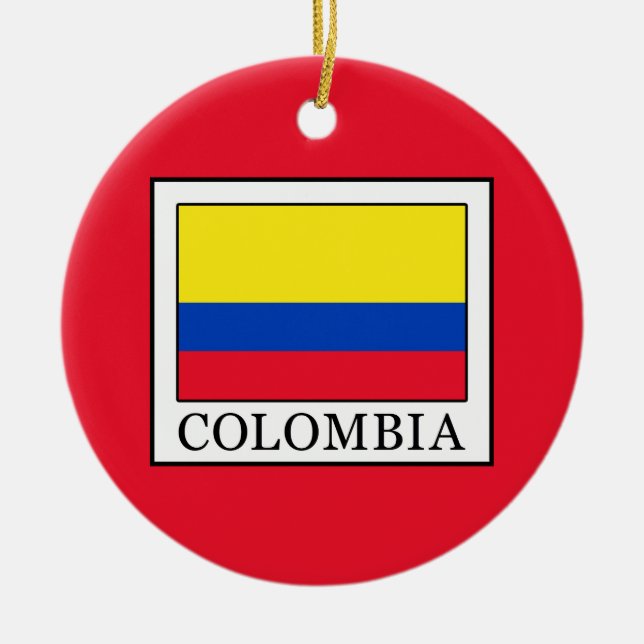 Colombia Ceramic Tree Decoration (Front)