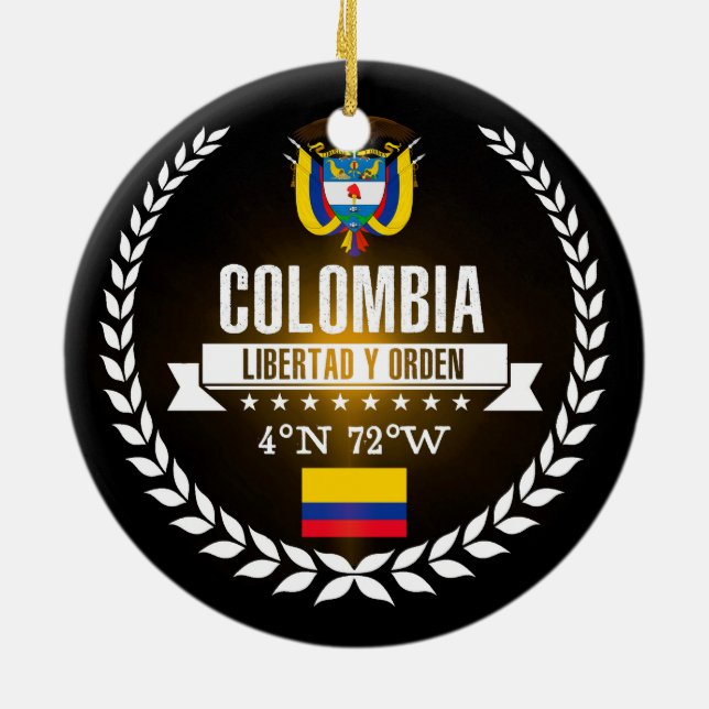 Colombia Ceramic Tree Decoration (Back)