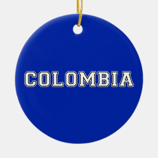 Colombia Ceramic Tree Decoration (Front)