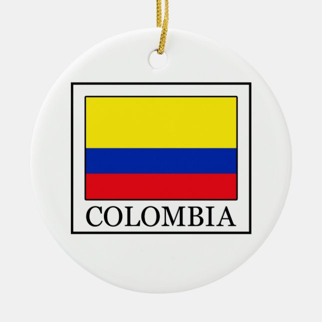 Colombia Ceramic Tree Decoration (Front)